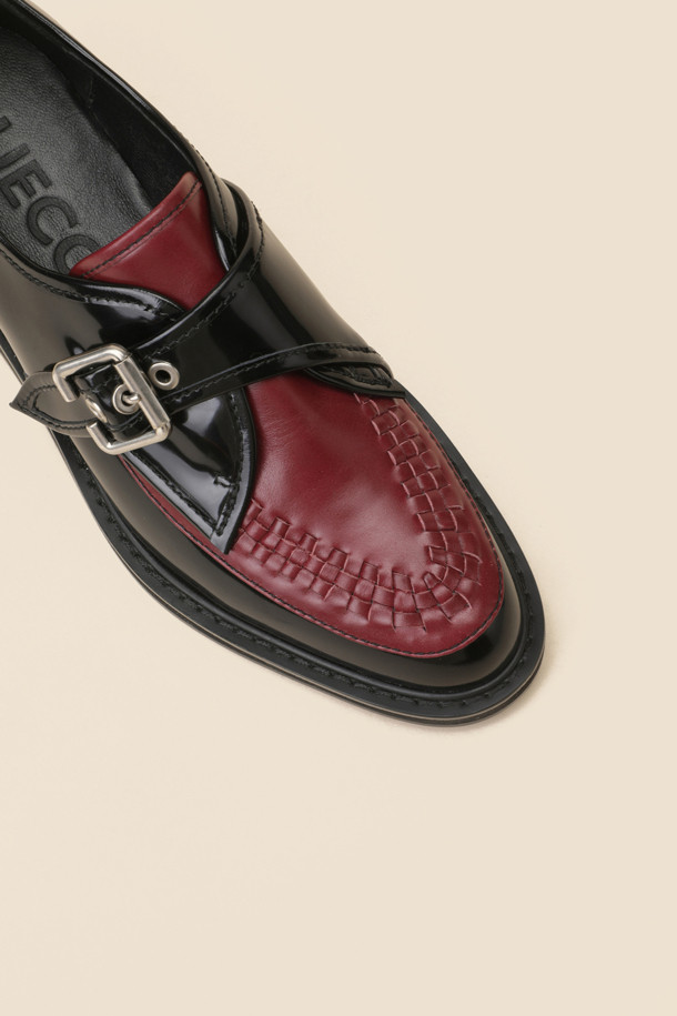 SUECOMMA BONNIE - 로퍼 - Braided buckle loafer(wine)