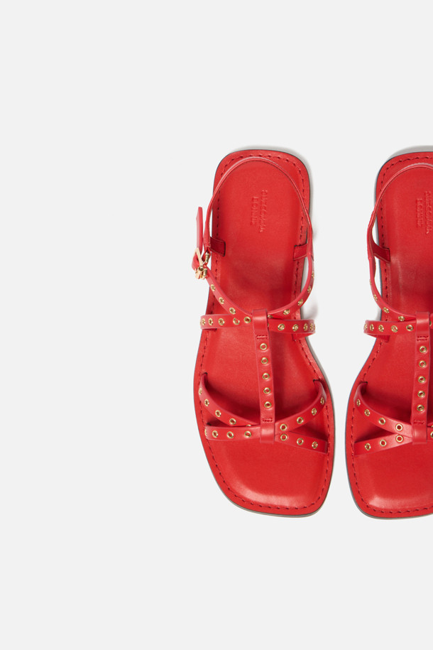 SUECOMMA BONNIE - 샌들 - Strap sandal(red)