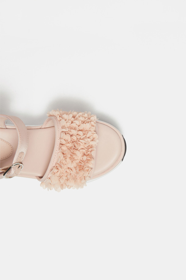 SUECOMMA BONNIE - 샌들 - Flower strap sandal(pink)