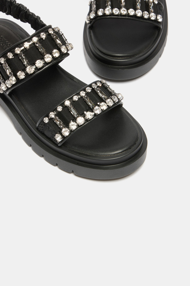 SUECOMMA BONNIE - 샌들 - Jewelry line sandal(black)