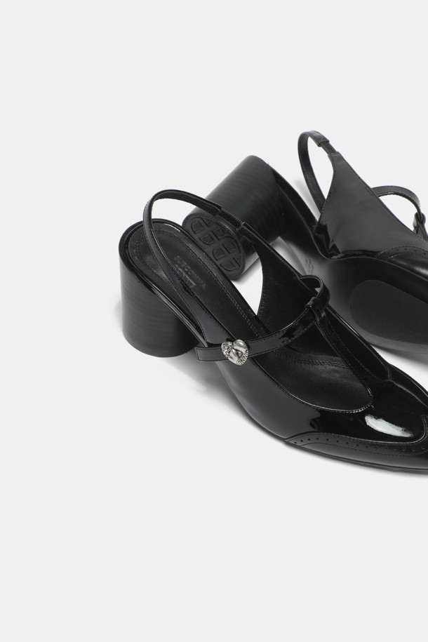 SUECOMMA BONNIE - 샌들 - Cle sling back shoes(black)