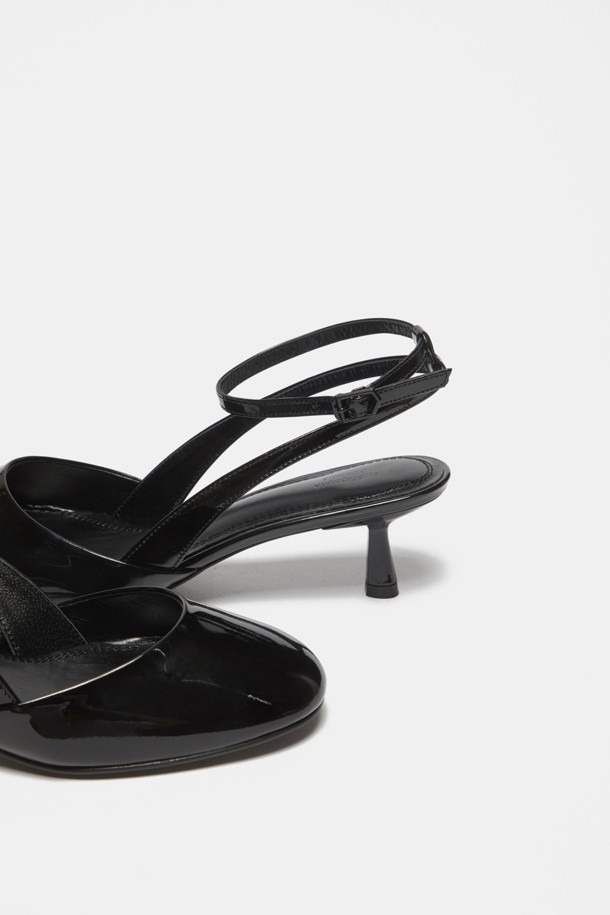 SUECOMMA BONNIE - 샌들 - Strap sling back shoes(black)