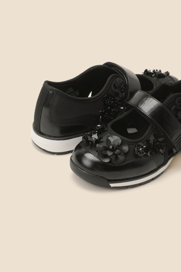 SUECOMMA BONNIE - 스니커즈 - New flowerbomb maryjane sneakers(black)