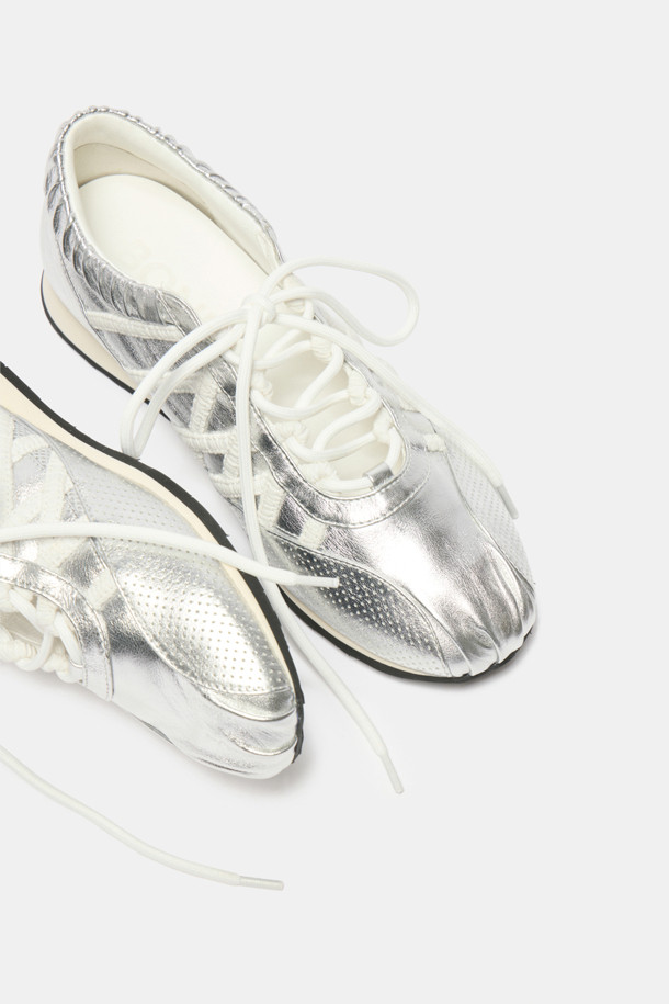 SUECOMMA BONNIE - 스니커즈 - Shirring sneakers(silver)