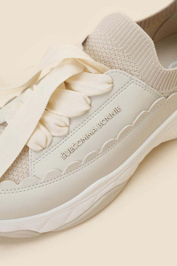 SUECOMMA BONNIE - 스니커즈 - Wave sneakers(ivory)