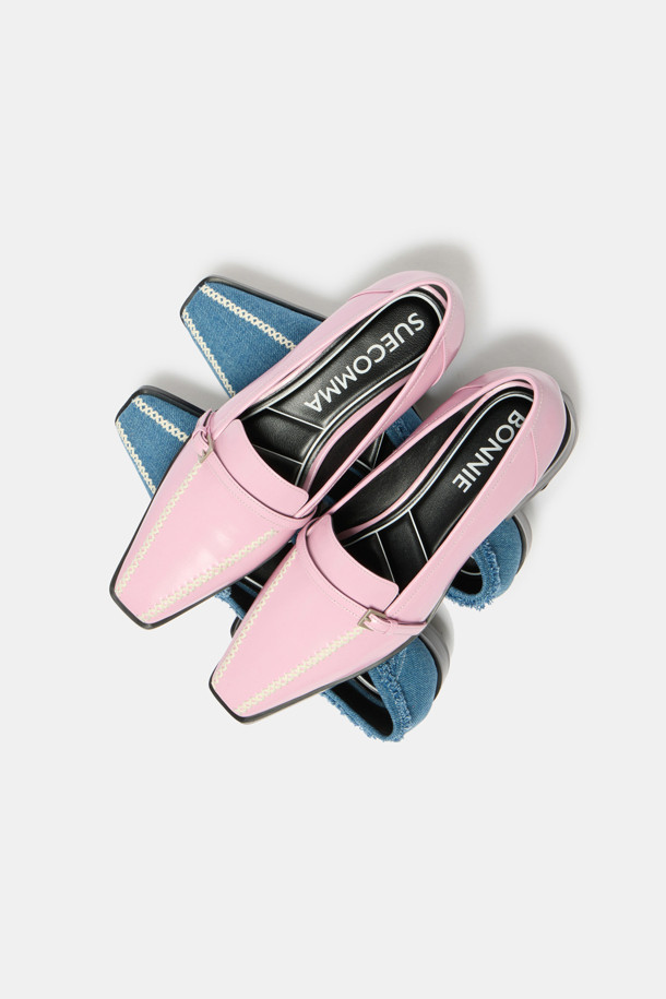 SUECOMMA BONNIE - 플랫 - Retro flats(blue)