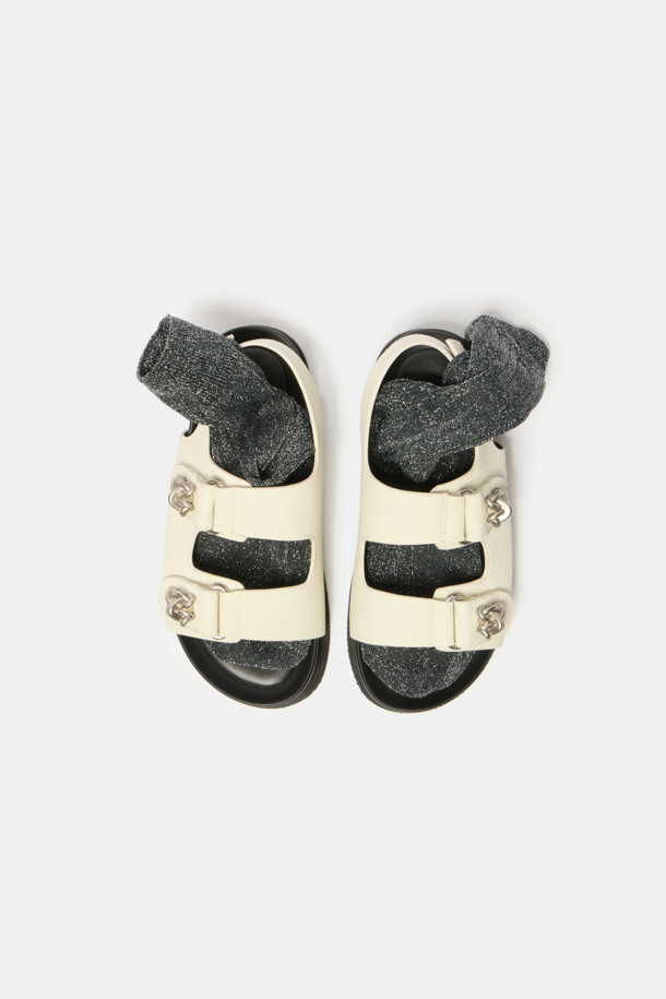 SUECOMMA BONNIE - 샌들 - Fling star sandal(white)
