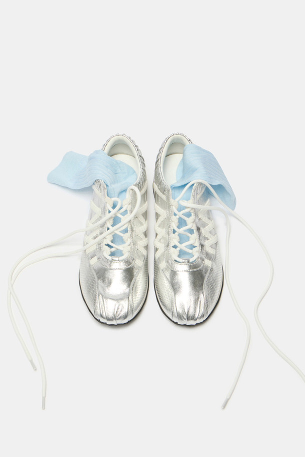 SUECOMMA BONNIE - 스니커즈 - Shirring sneakers(silver)