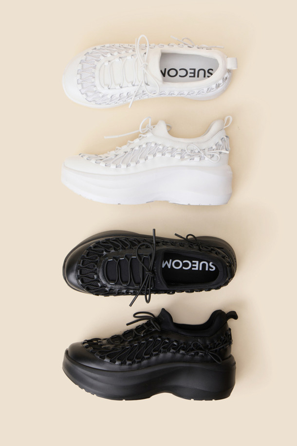 SUECOMMA BONNIE - 스니커즈 - String sneakers(black)