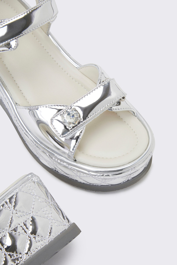 SUECOMMA BONNIE - 샌들 - [김나영 착용]Gemma sandal(silver)