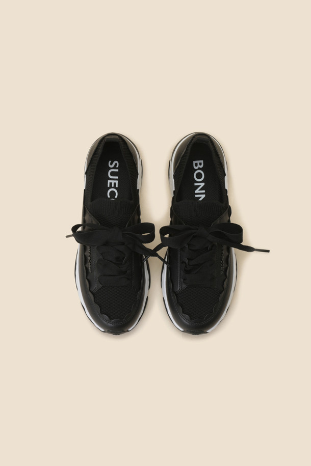 SUECOMMA BONNIE - 스니커즈 - Wave sneakers(black)