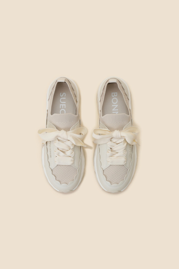 SUECOMMA BONNIE - 스니커즈 - Wave sneakers(ivory)