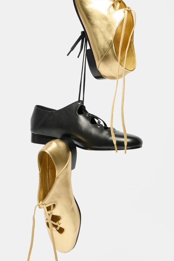 SUECOMMA BONNIE - 플랫 - Line flats(gold)