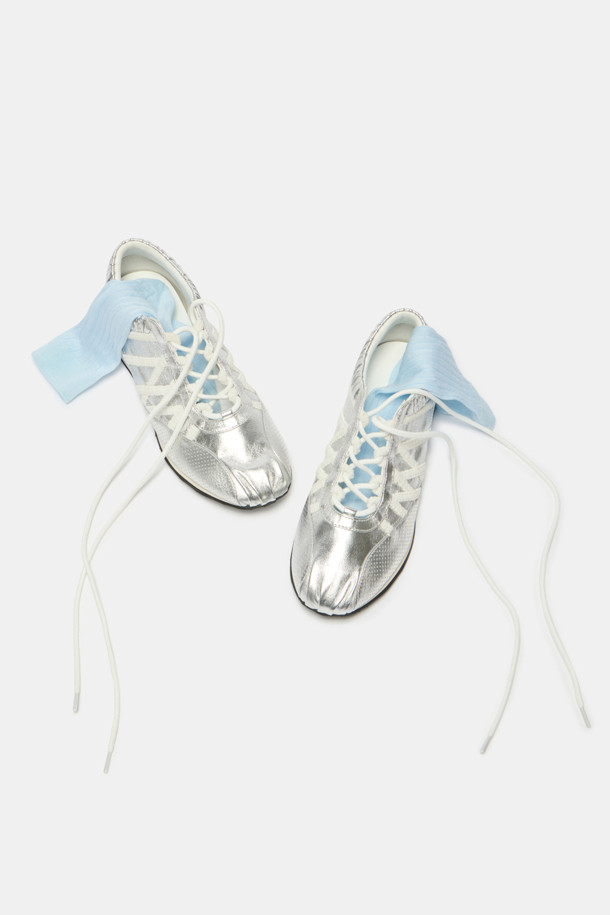 SUECOMMA BONNIE - 스니커즈 - Shirring sneakers(silver)