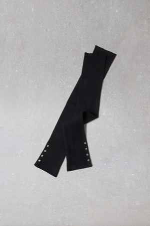 Fev_Button leg warmer(black)
