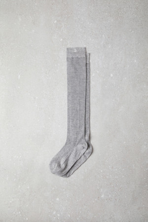 Fev_Sheer knee socks(grey)