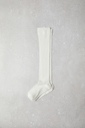 Fev_Sheer knee socks(white)