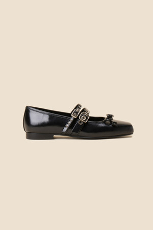 [김나영 착용]Ballerina point flats(black)