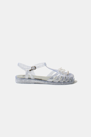 [김나영 착용]Ribbon jelly sandal(grey)