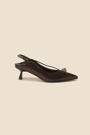 Fling star sling back shoes(brown)