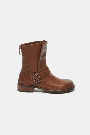 Buckle biker boots(brown)