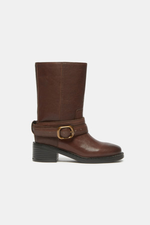 Buckle boots(brown)