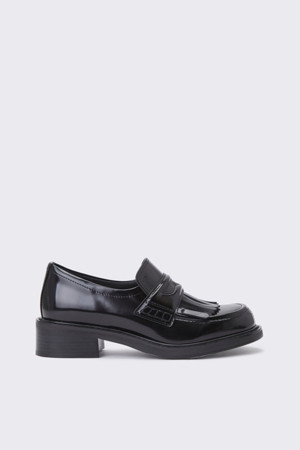 Fringe loafer(black)