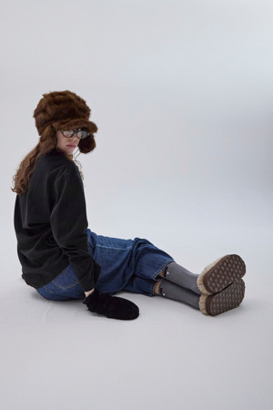 [IHM]Label socks(grey)