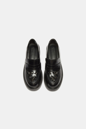 Dazzling loafers(black)