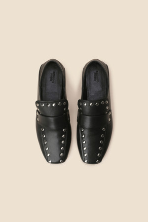 2-way stud loafer(black)