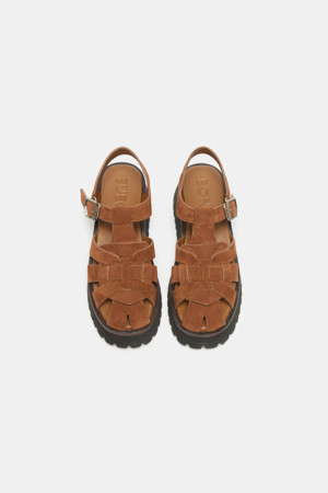 Suede fisherman sandal(beige)
