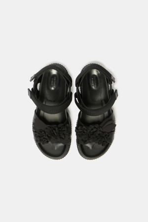 New flower bomb sandal(black)