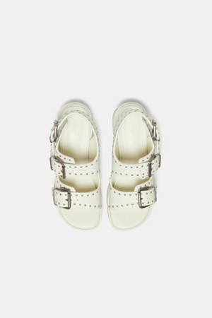 Stud platform sandal(ivory)