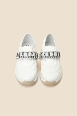 Jewelry strap sneakers(white)