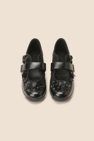 New flowerbomb maryjane sneakers(black)