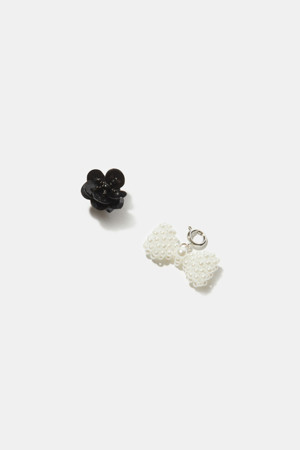 Shoe-topping set(black white)