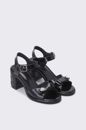 Quilting point sandal(black)