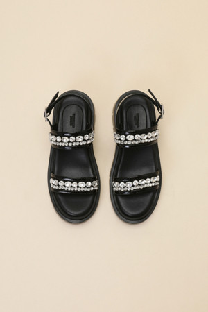 Jewelry sandal(black)