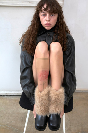 Furridge ankle boots(black)