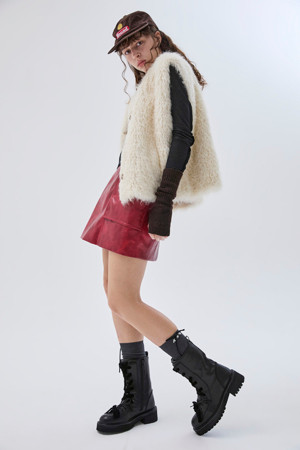 Furridge vest(beige)