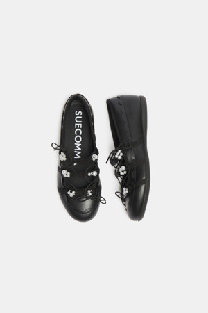 Vine ribbon flat(black)