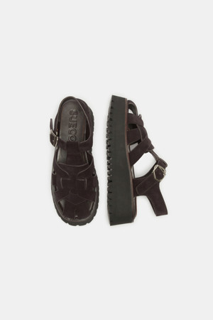 Suede fisherman sandal(brown)