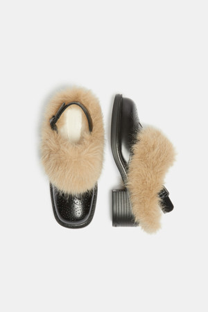 Furridge slingback(black)