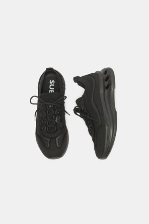 Flower knit sneakers(black)