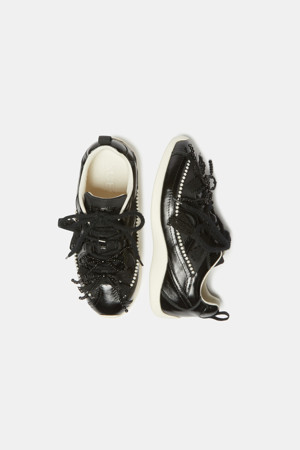 2025 Delight ribbon sneakers(black)