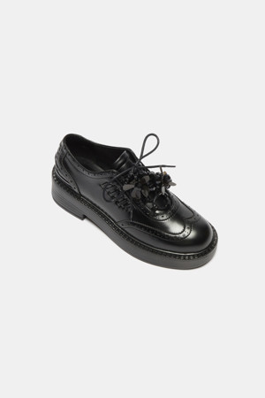 Shoe-topping flower(black)