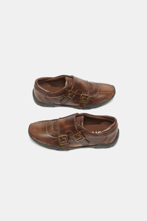 Vintage leather sneakers(brown)