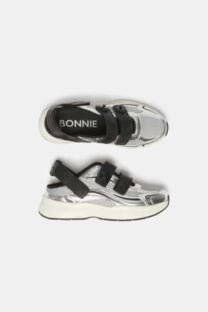 Flower strap sandal sneakers(silver)