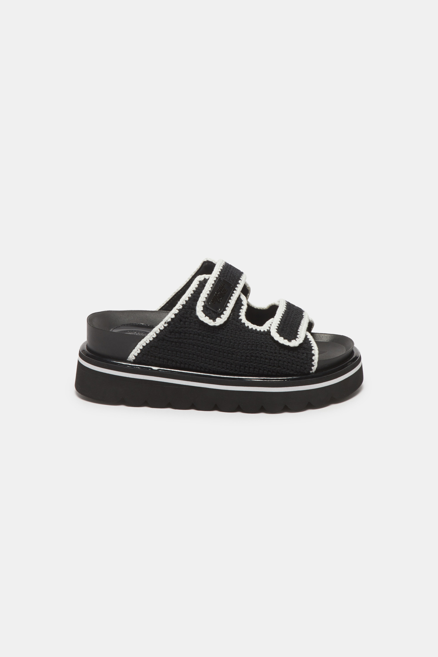 ★SUECOMMA BONNIE★ Knit slide sandalblack DG2AM25024BLK SUECOMMA BONNIE][김나영 착용]Knit slide sandal(black)