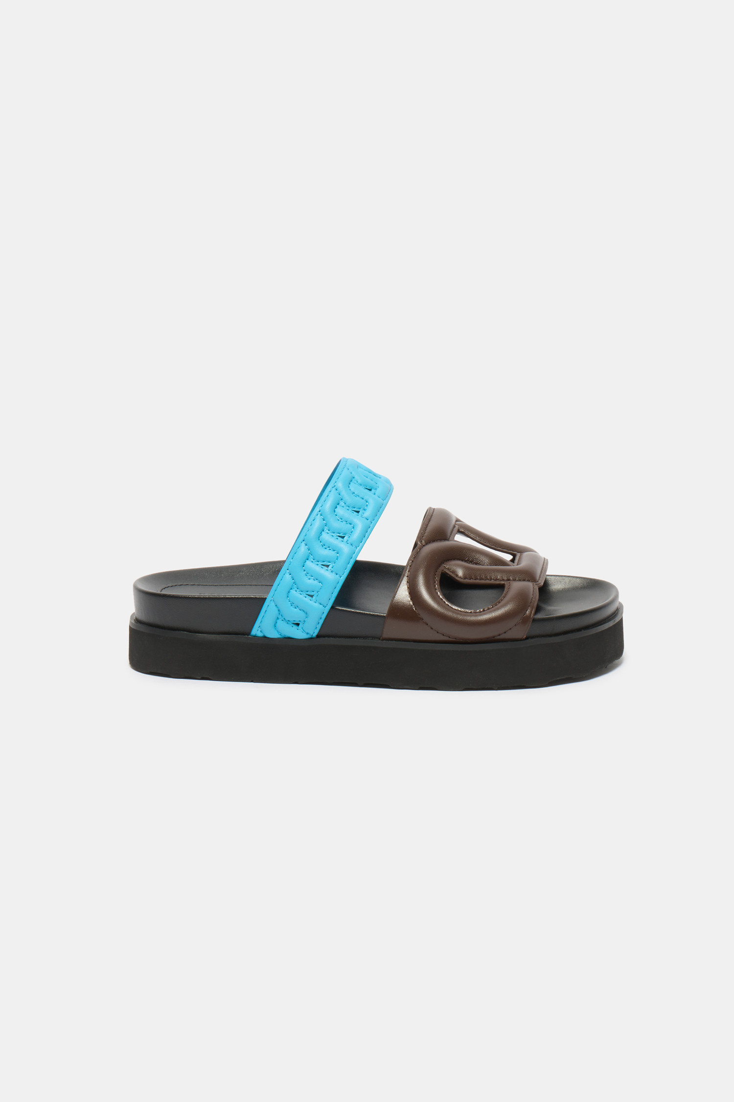 ★SUECOMMA BONNIE★ Polygon slide sandalbrown DG2AM25037BRN SUECOMMA BONNIE-Polygon slide sandal(brown)_DG2AM25037BRN